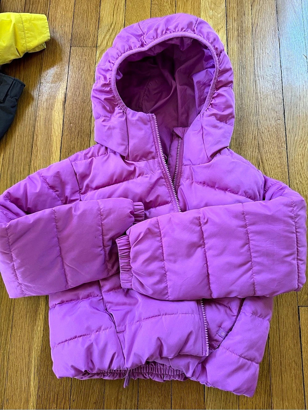Athleta like new Kids Purple Hooded Puffer Jacket 8-10 years 50